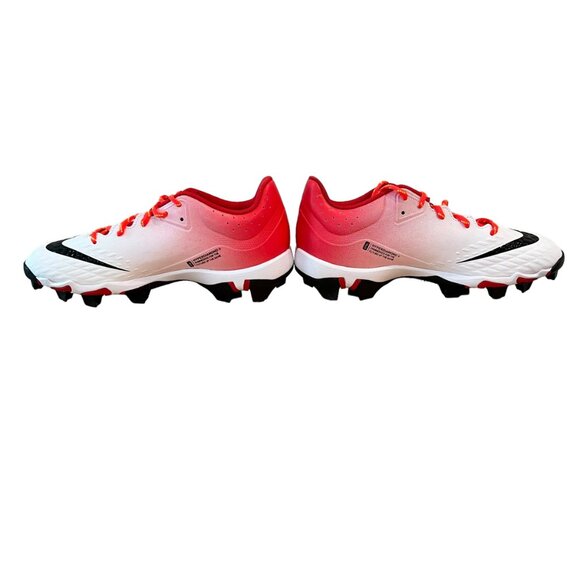 Nike White and Red Athletic Cleats - Picture 5 of 16